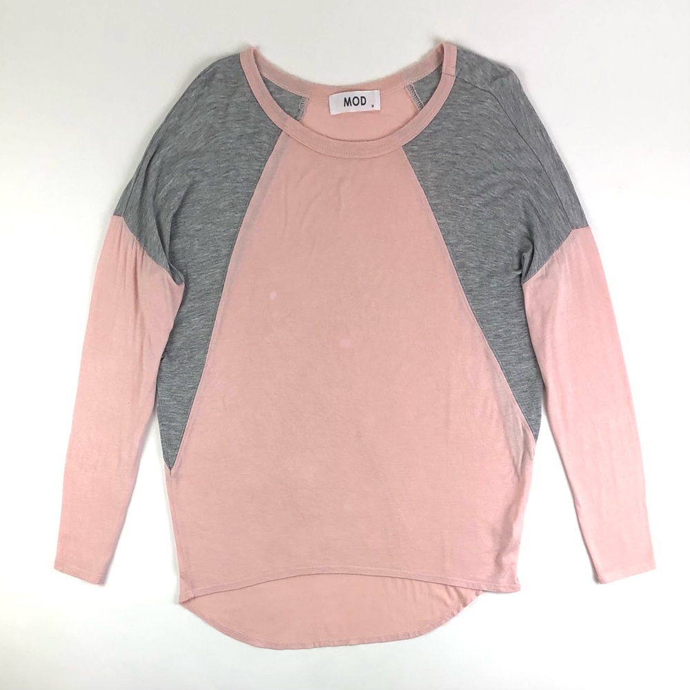 Mod Boutique Color-Block Raglan Sleeve Tee - image 1